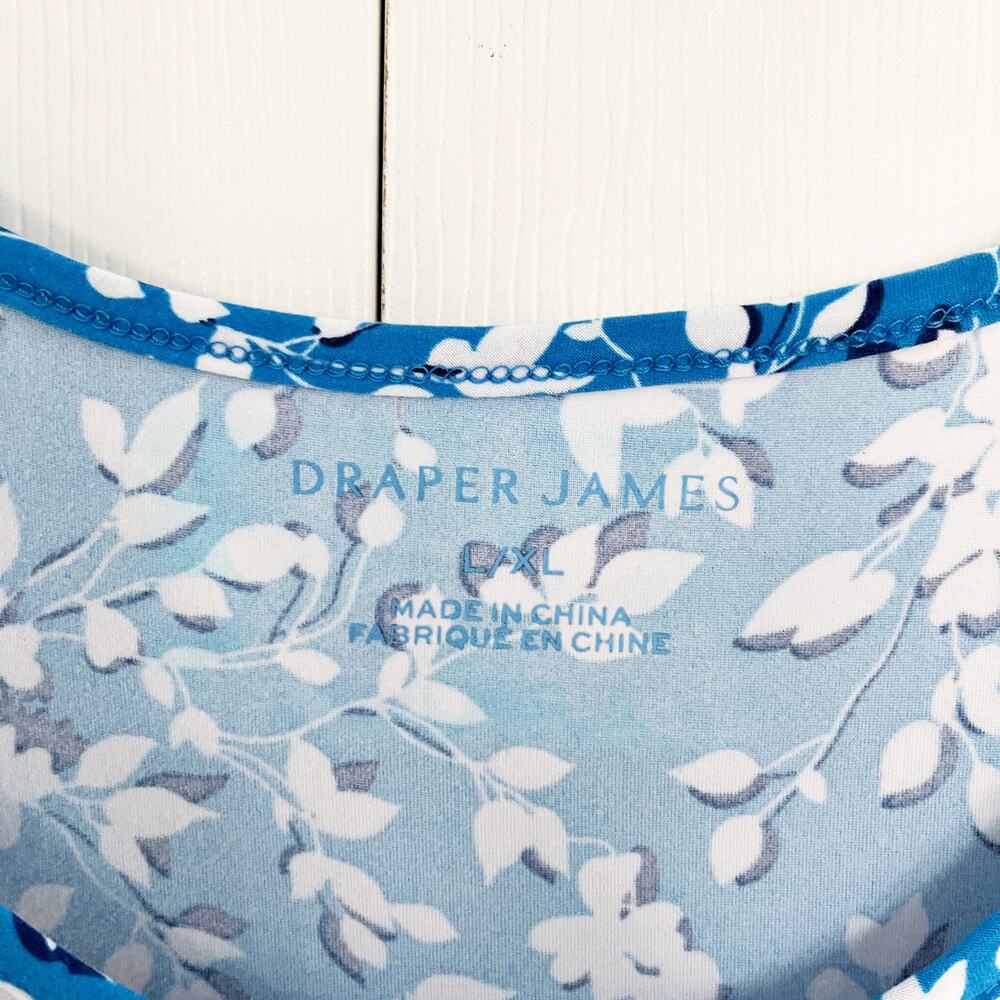 Draper James Blue Floral Ruffle Nightie - Picture 4 of 7